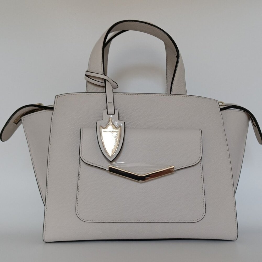 Times Arrow Leather Handbag Socialite White Chloe Mini Tote NWT